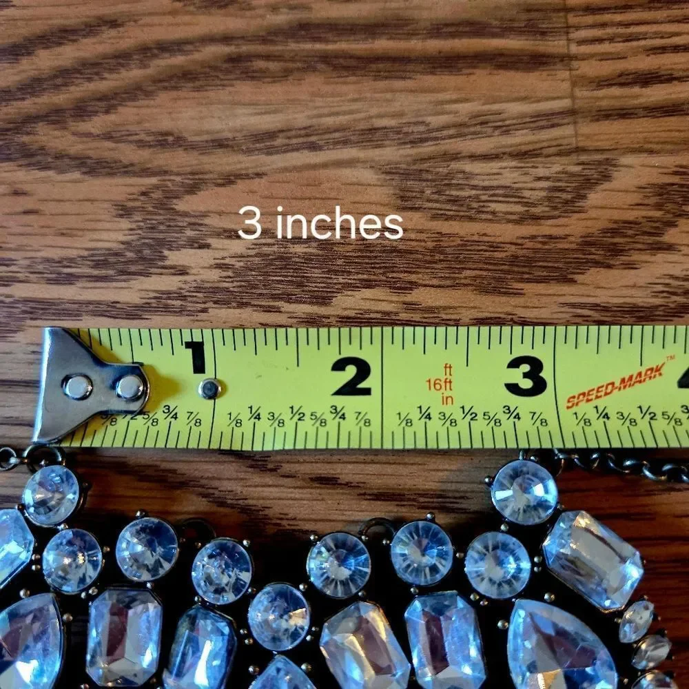 💐J. CREW Crystal Vintage Statement Necklace STATEMENT MAKING! - Picture 10 of 13